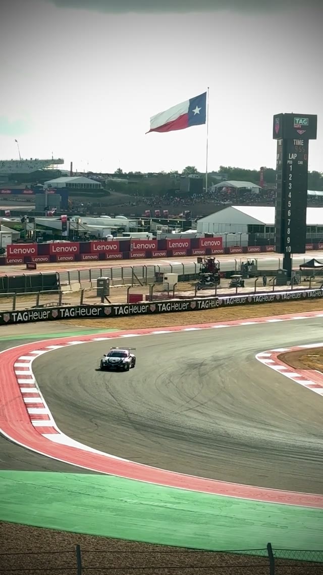 Porsche Cup car on track at Circuit of the Americas